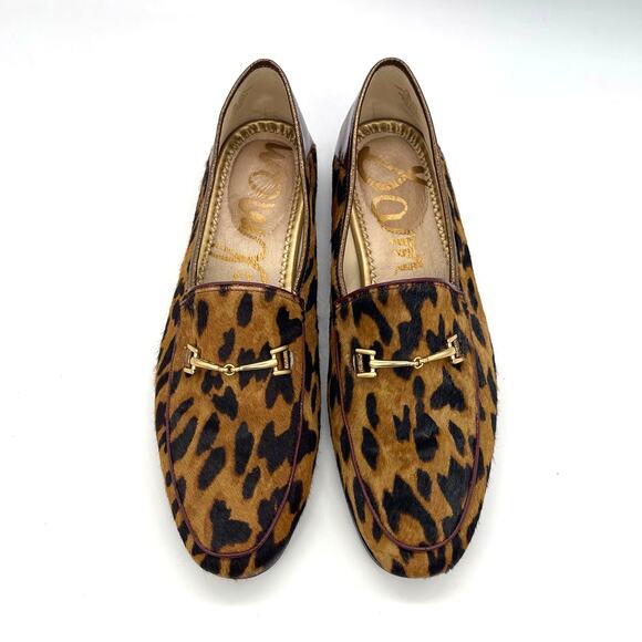 Sam Edelman Loraine Bit Leopard Brahma Hair Loafer Women's Size 7.5 - Picture 4 of 7
